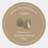 Aufkleber für das Rustikal-Hazelnut-Label für Spre (Vorderseite)