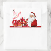 Aufkleber für das Santa Rectangle, glänzend (Tasche)