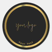 Aufkleber für das Schokoladengeschäft mit Black & (Vorderseite)