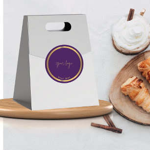 Aufkleber für das Schokoladengeschäft mit Black & 