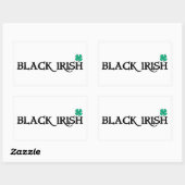 Aufkleber für das schwarz-irische Rechteck (Blatt)