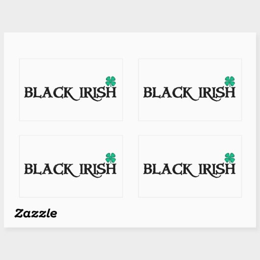 Aufkleber für das schwarz-irische Rechteck (Blatt)