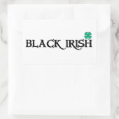 Aufkleber für das schwarz-irische Rechteck (Tasche)