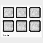 Aufkleber für das schwarze Foto (Blatt)