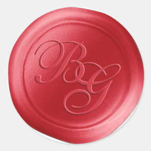 Aufkleber für das Siegel "Red Hot Calligraphy Mono