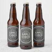 Aufkleber für das Vintage Apple-Cider-Etikett (Flaschen)