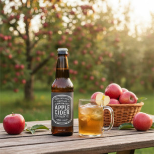 Aufkleber für das Vintage Apple-Cider-Etikett