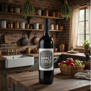 Aufkleber für das Vintage Apple-Cider-Etikett