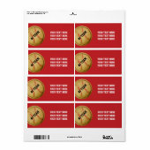 Aufkleber für das Vintage Baseball Team Party (Vorne)