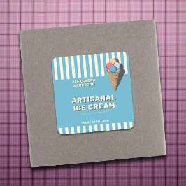 Aufkleber für das Vintage Eis