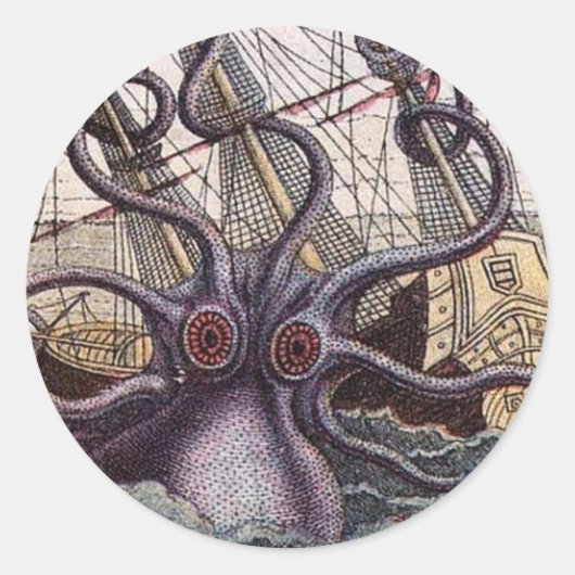 Aufkleber für das Vintage Seemannsmonster (Vorderseite)