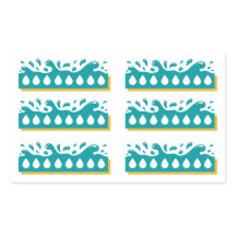 Aufkleber für das Wasser-Einnahmejournal