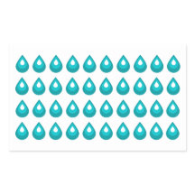 Aufkleber für das Wassertropfenblatt