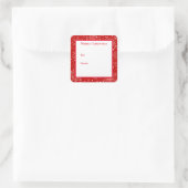 Aufkleber für das Weihnachtsgeschenk (Tasche)