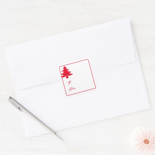 Aufkleber für das Weihnachtsgeschenk (Umschlag)