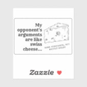 Aufkleber für Debattierer (Blatt)