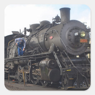 Aufkleber für den alten Dampfzug