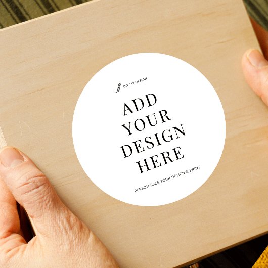 Aufkleber für den Aufdruck Custom 3"-Round-Product