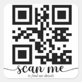 Aufkleber für den benutzerdefinierten Qr-Code (Vorderseite)