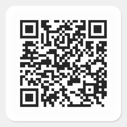 Aufkleber für den benutzerdefinierten QR-Code (Vorderseite)