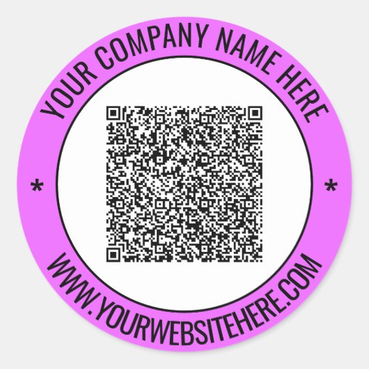 Aufkleber für den benutzerdefinierten QR-Code Name (Vorderseite)