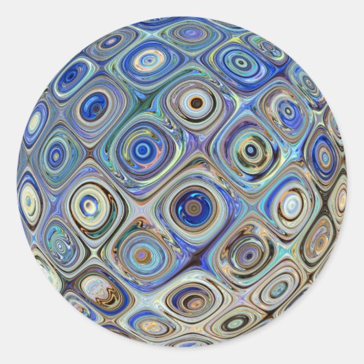 Aufkleber für den blauen Deko (Vorderseite)