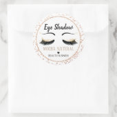 Aufkleber für den braunen Augshadow-Glitzer (Tasche)