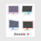 Aufkleber für den Computer-Monitor (Blatt)