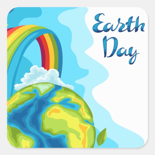 Aufkleber für den Earth Day Square (Vorderseite)