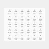 Aufkleber für den EinladungsSquare (Blatt)