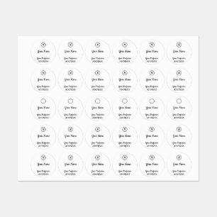 Aufkleber für den EinladungsSquare