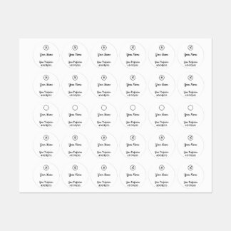 Aufkleber für den EinladungsSquare