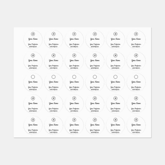 Aufkleber für den EinladungsSquare (Blatt)