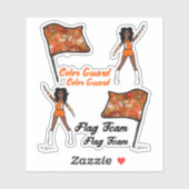 Aufkleber für den Farbschutz der Fahne ( Orange Wh (Blatt)