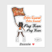 Aufkleber für den Farbschutz ( Orange White ) (Blatt)