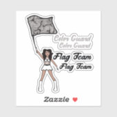 Aufkleber für den Farbschutz von Fahnen (Diamant 4 (Blatt)