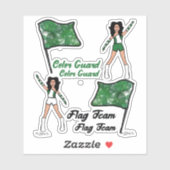 Aufkleber für den Farbschutz von Fahnen (Grün 2) (Blatt)