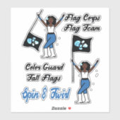 Aufkleber für den Farbschutz von Flaggen ( Blue Bu (Blatt)