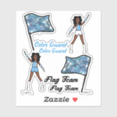 Aufkleber für den Farbschutz von Flaggen (Sky Blue (Blatt)