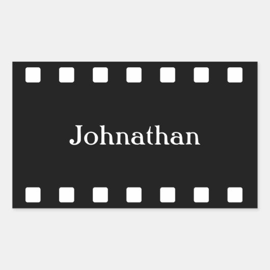 Aufkleber für den Filmstreifen (Vorderseite)