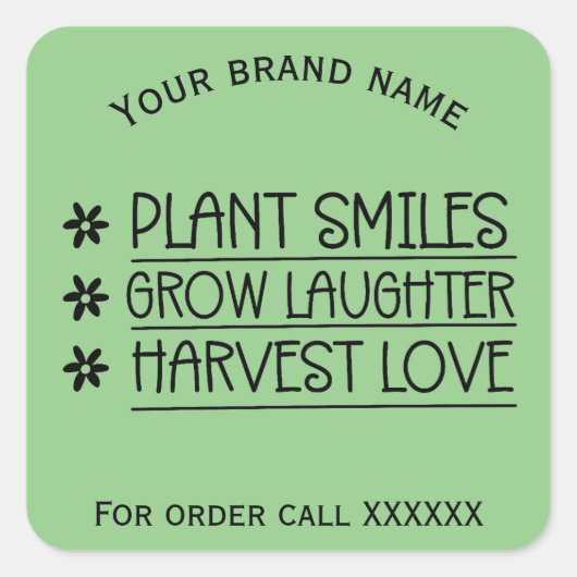 Aufkleber für den Firmennamen (Vorderseite)