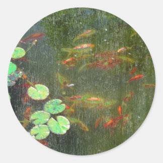 Aufkleber für den Fischteich
