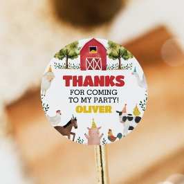 Aufkleber für den Geburtstag in der Landwirtschaft