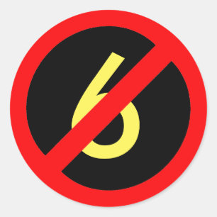 Aufkleber für den gelben Sechs-Rotkreislauf für al