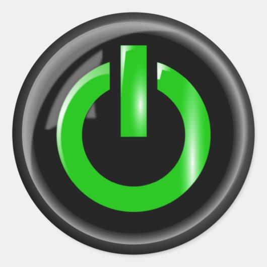 Aufkleber für den grünen Power (Vorderseite)