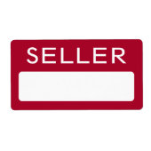 Aufkleber für den Händlernamen für den Messeverkäu (Vorne)