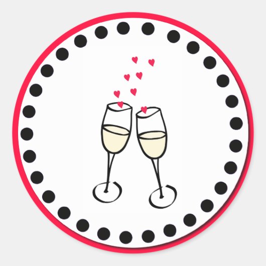 Aufkleber für den Hochzeitstich (Vorderseite)