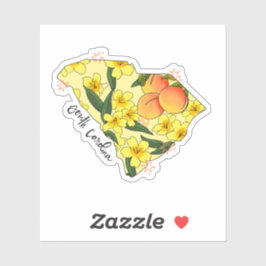 Aufkleber für den Illustrierten Staat South Caroli