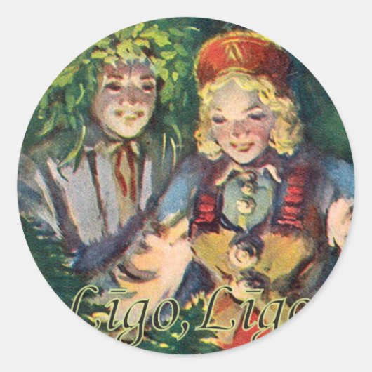 Aufkleber für den Johannisstag (Sommersonnenuhr) (Vorderseite)