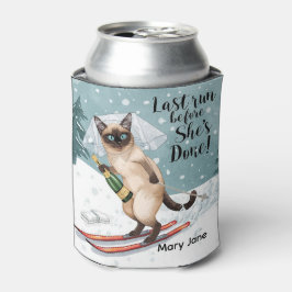 Aufkleber für den Junggeselinnen-Abschied auf der  Dosenkühler